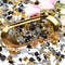 Happy Birthday Confetti, 1.6 oz Black Gold Silver Cake Balloon Star Goblet Bottle Glitter Confetti for Happy Birthday Party Decorations Boys Girls Kids Women Men Birthday Table Decorations